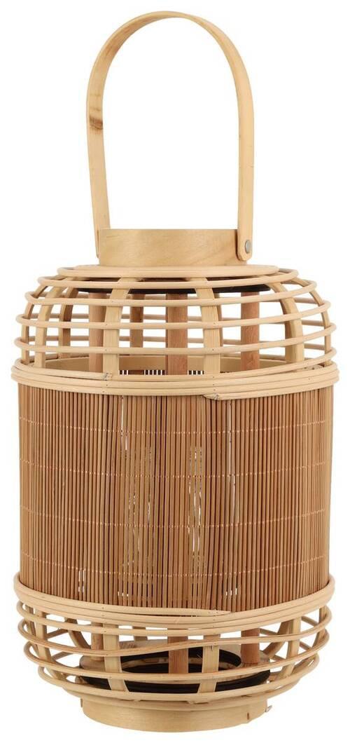 Lámpás Bamboo - natúr, Basics, fa (21/33cm) - Modern Living