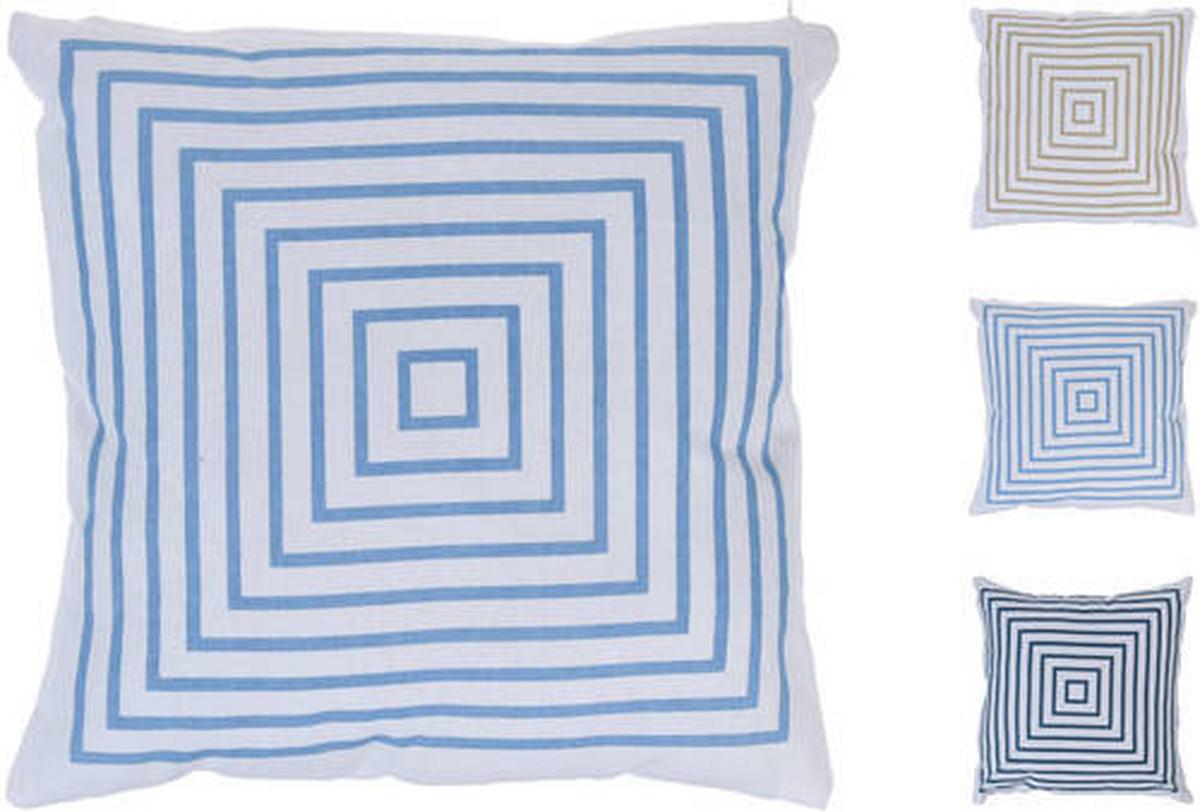 Díszpárna Csíkos - textil (45/45cm)