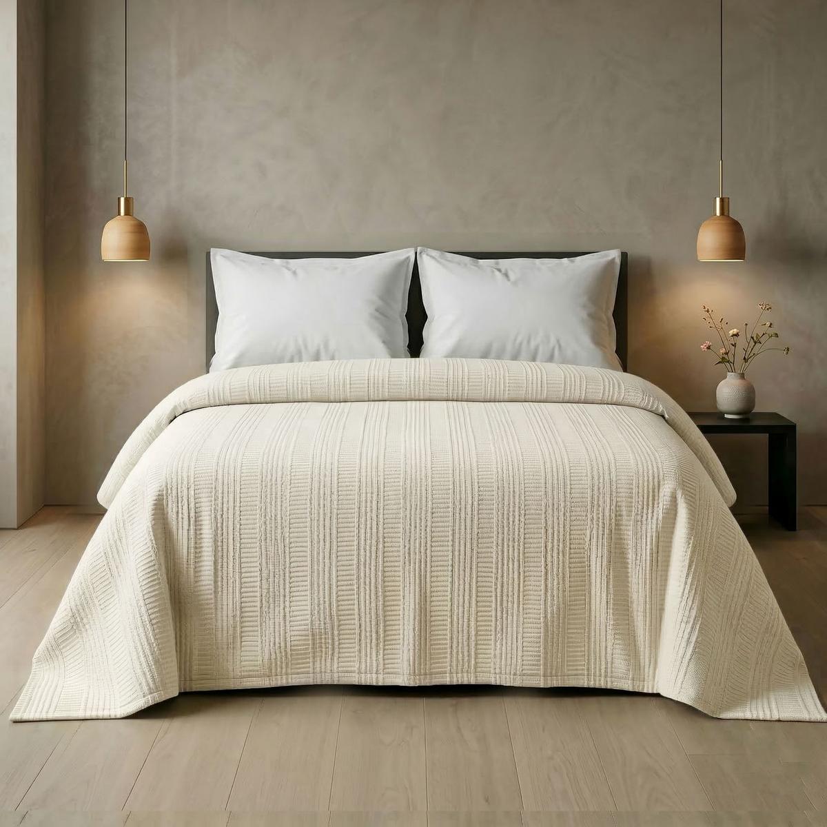 Cuvertură pentru pat Sara, cca. 220/240cm - bej, textil (220/240cm) - Mömax