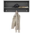 Wandregal in Grau - Grau, KONVENTIONELL, Holzwerkstoff (93/42/21cm) - MODERN LIVING
