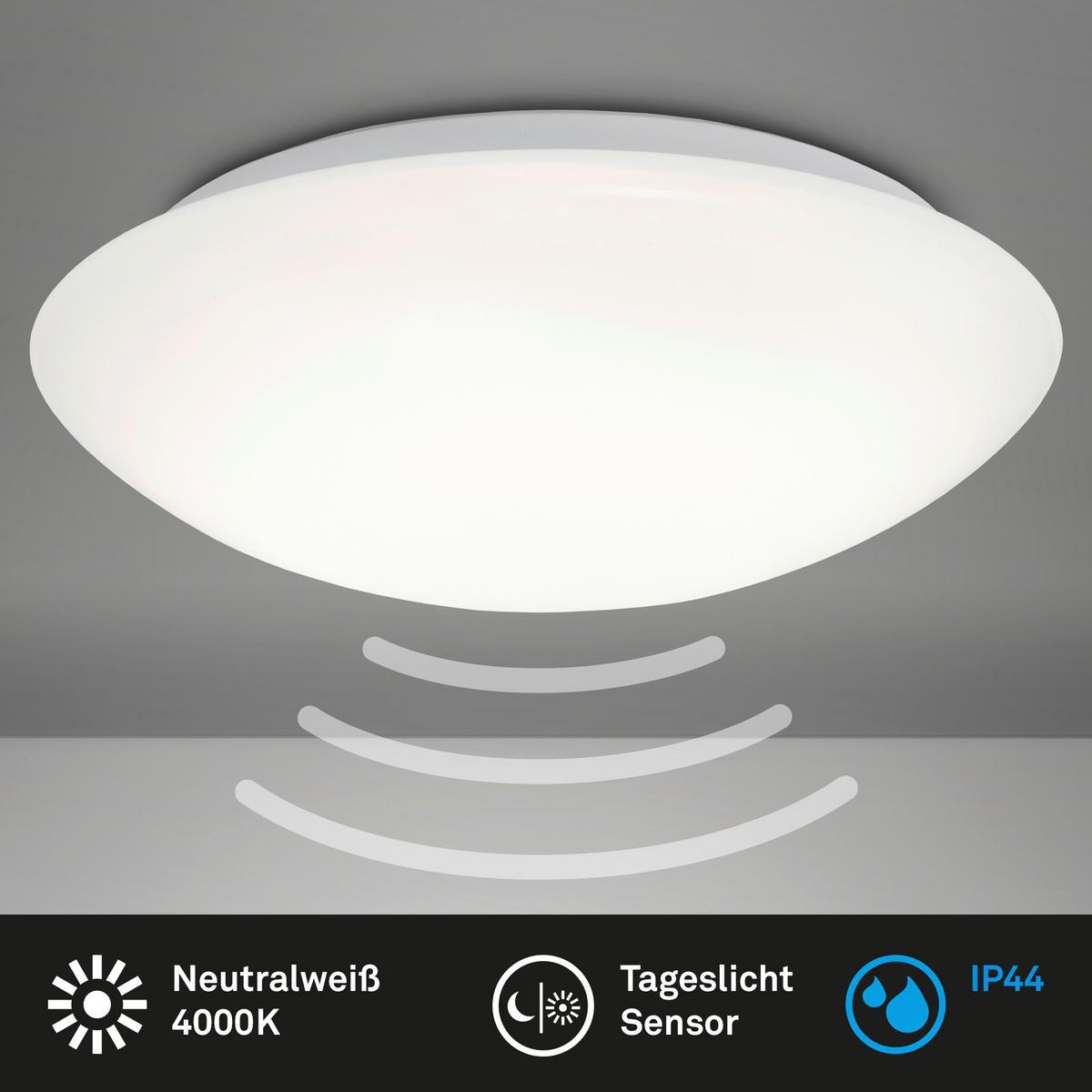 LAMPA SUFITOWA LED 3362016 ELIPSO - biały, Konventionell, tworzywo sztuczne/metal (27,8/6,5cm)