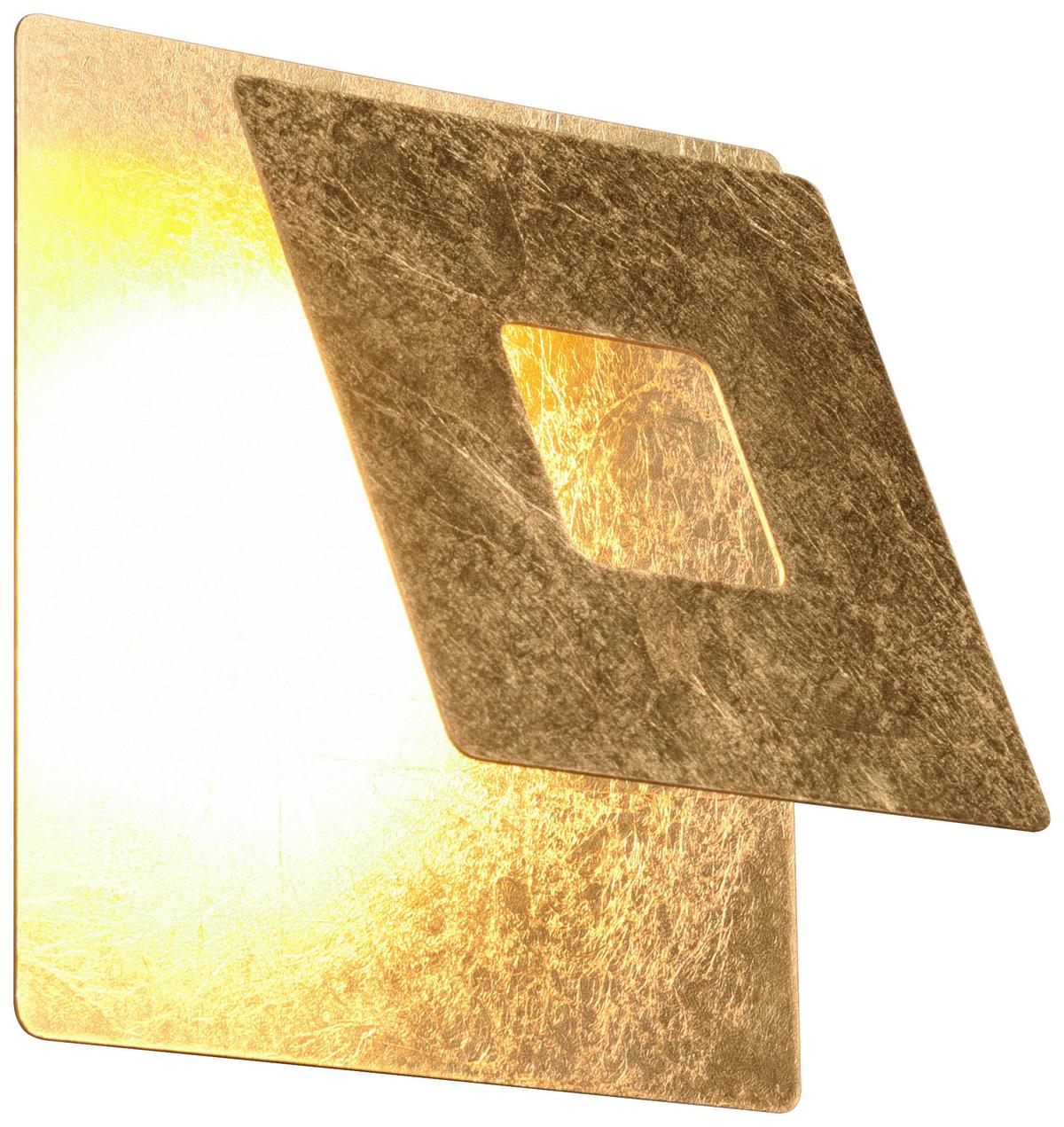 KINKIET LED 240319179 LEANO - kolor złoty, Design, metal (18/7,2/18cm) - Trio Leuchten