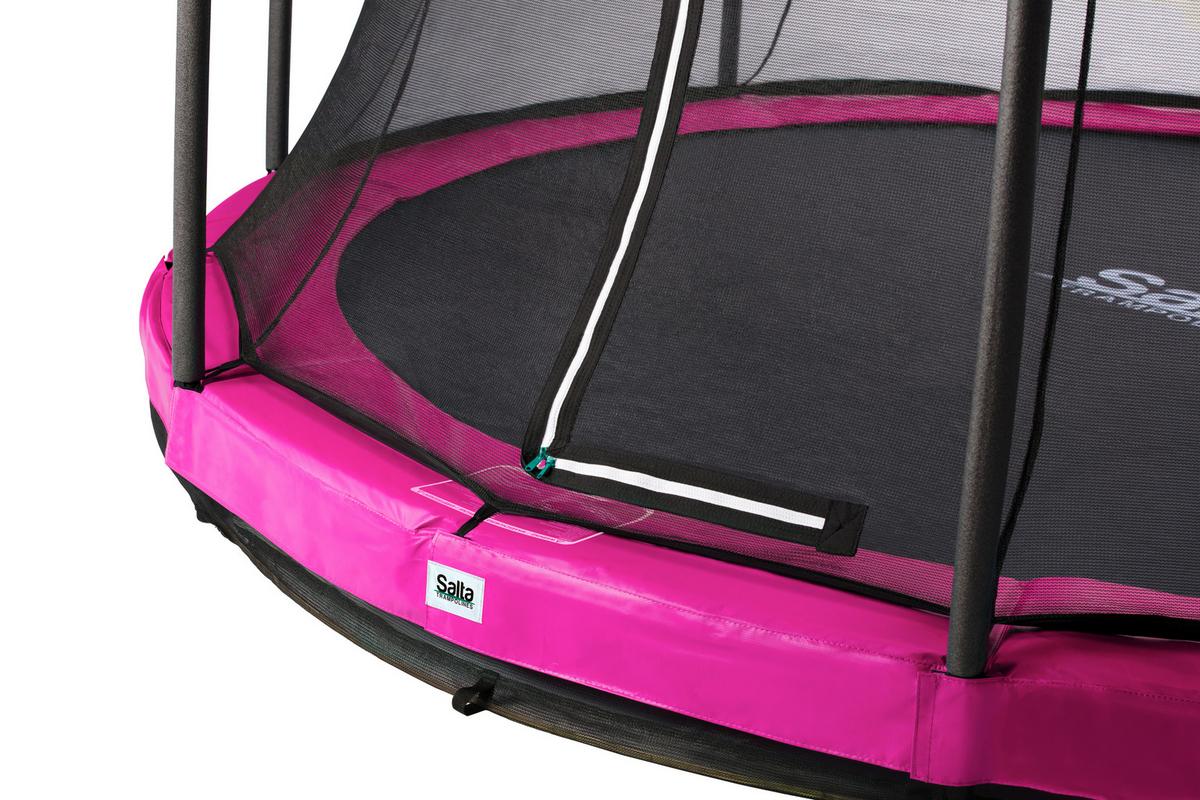 Boden-Trampolin Salta Comfort Ø ca. 251cm - Pink, Basics, Metall (251cm) - Salta