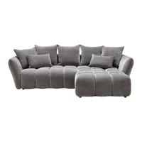Ecksofa Cammellio Grau - Schwarz/Grau, MODERN, Textil (296/189cm) - Mömax