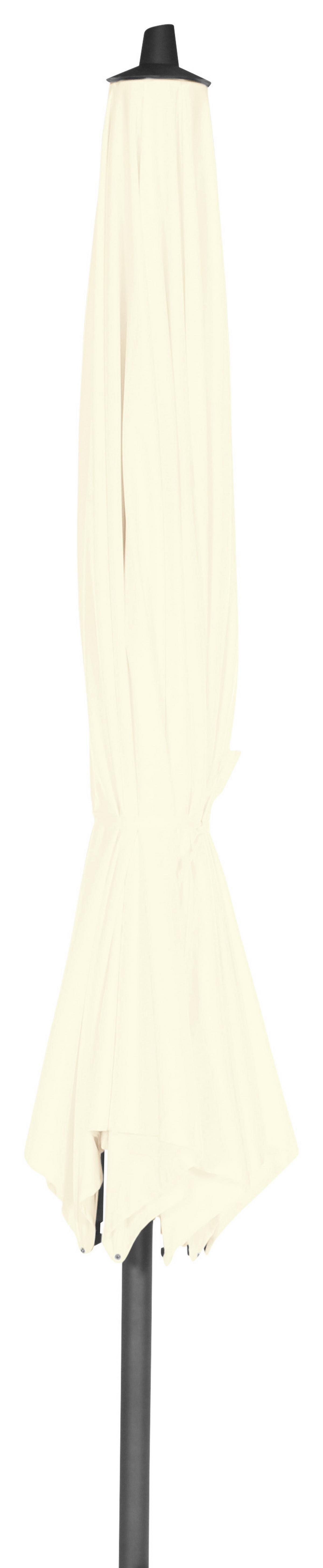 Sonnenschirm Ø 350 cm Anthrazit/Beige - Anthrazit/Beige, KONVENTIONELL, Textil/Metall (350/350cm) - Siena Garden