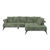 Kutna Garnitura Vanessa New - boje mente/crna, Moderno, tekstil/metal (297/200cm) - Modern Living