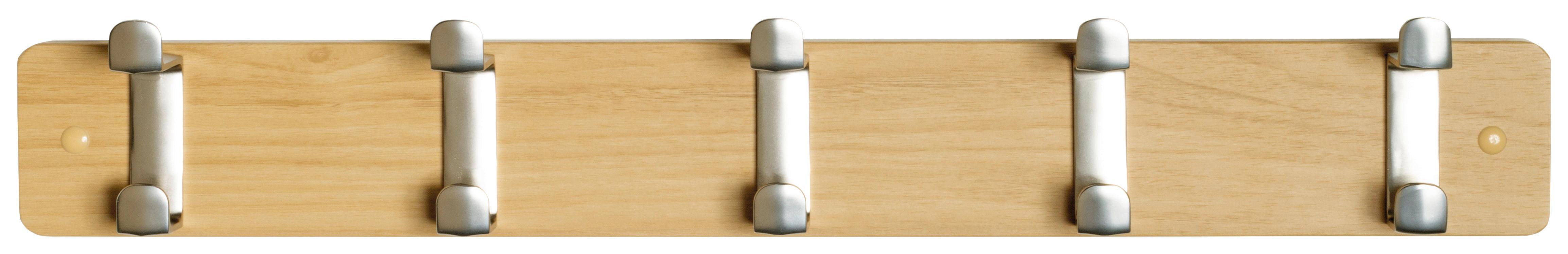 Zidna Vješalica Köln - boje hrasta/boje oplemenjenog čelika, Moderno, drvni materijal/metal (55/7/6cm) - Modern Living