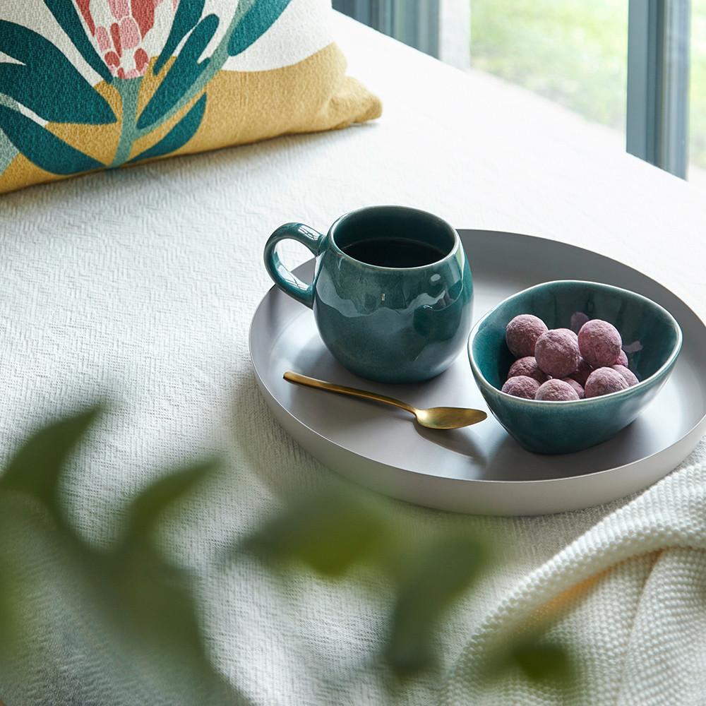 FRUKOSTSKÅL SINDRI - blå, Modern, keramik (16/5.5/12cm)
