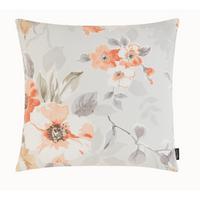 Zierkissen Olivia in Orange/Weiß ca. 50x50cm - Orange/Weiß, MODERN, Textil (50/50cm) - Mary's