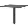 Schreibtisch Ribera in Schwarz/Graphitfarben - Graphitfarben/Schwarz, MODERN, Holzwerkstoff/Metall (80/71-91/80cm) - Premium Living