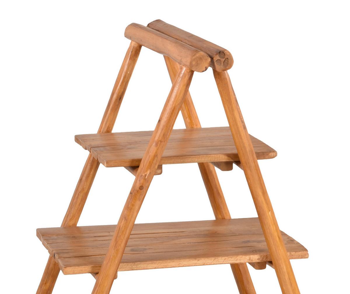 Gartenregal Floris Teak - Braun, Basics, Holz (50/103/75cm) - Gardenson