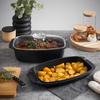 BRAADSLEE BLACK LINE - Klaar/Zwart, Konventionell, Glas/Metaal (32/10/20cm) - Gourmesto