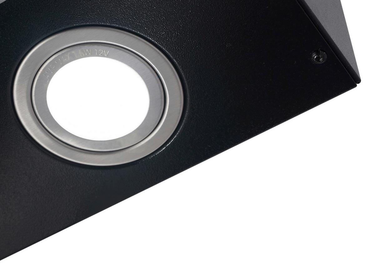 Dunstabzugshaube Schwarz B: ca. 59,5 cm - Schwarz, Trend, Glas/Metall (59,5/74,8–109,5/38,5cm) - Respekta