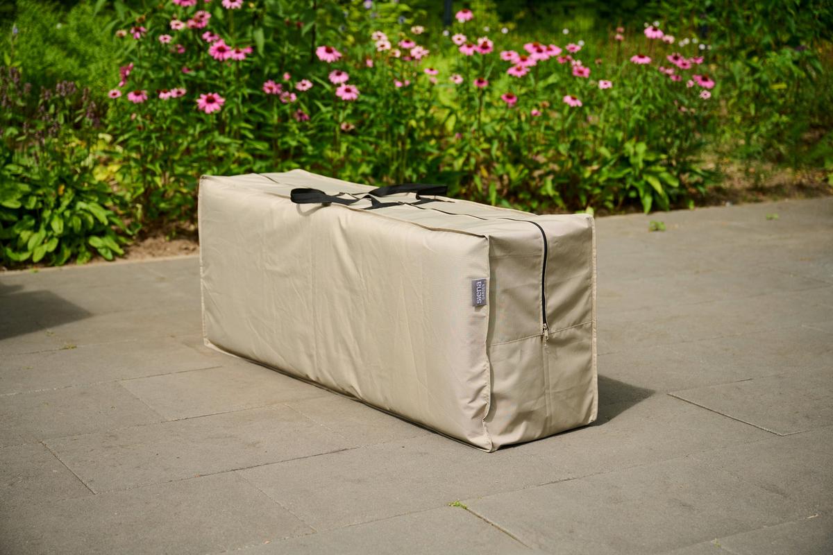 Aufbewahrungstasche Beige mit Reißverschluss - Beige, MODERN, Kunststoff (32/50/125cm) - Siena Garden