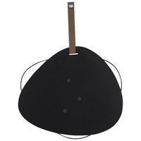 Tablă magnetică Lean - negru, metal/textil (50/44,5/0,5cm) - Mömax