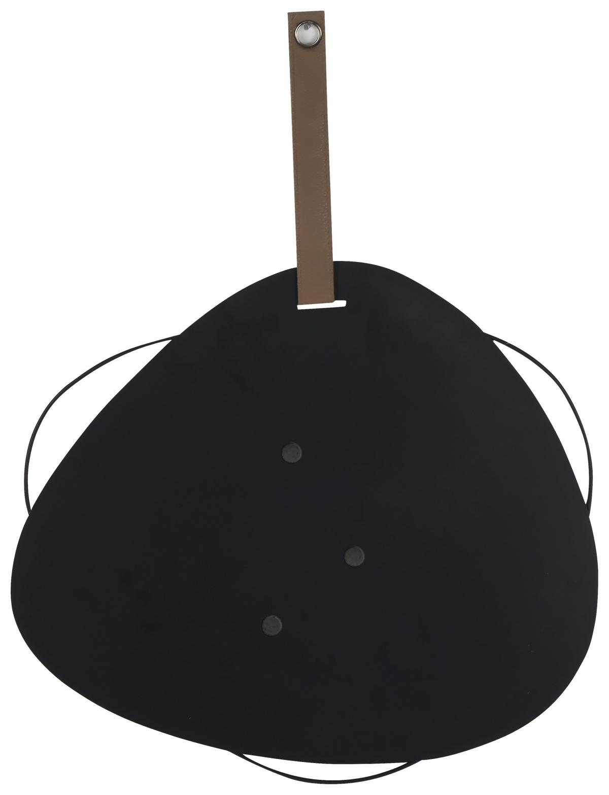 Tablă magnetică Lean - negru, metal/textil (50/44,5/0,5cm) - Mömax