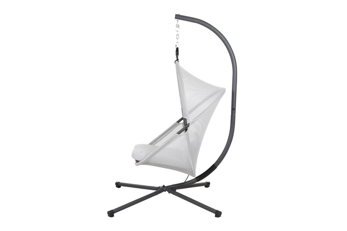 HÄNGESESSEL M90915 - Anthrazit/Grau, KONVENTIONELL, Kunststoff/Textil (123/195/106cm) - Siena Garden