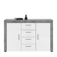 Komoda Beton - bela/svetlo siva, Trendi, umetna masa/leseni material (134/86/40cm) - Mömax modern living Komoda Beton - bela/svetlo siva, Trendi, umetna masa/leseni material (134/86/40cm) - Mömax modern living