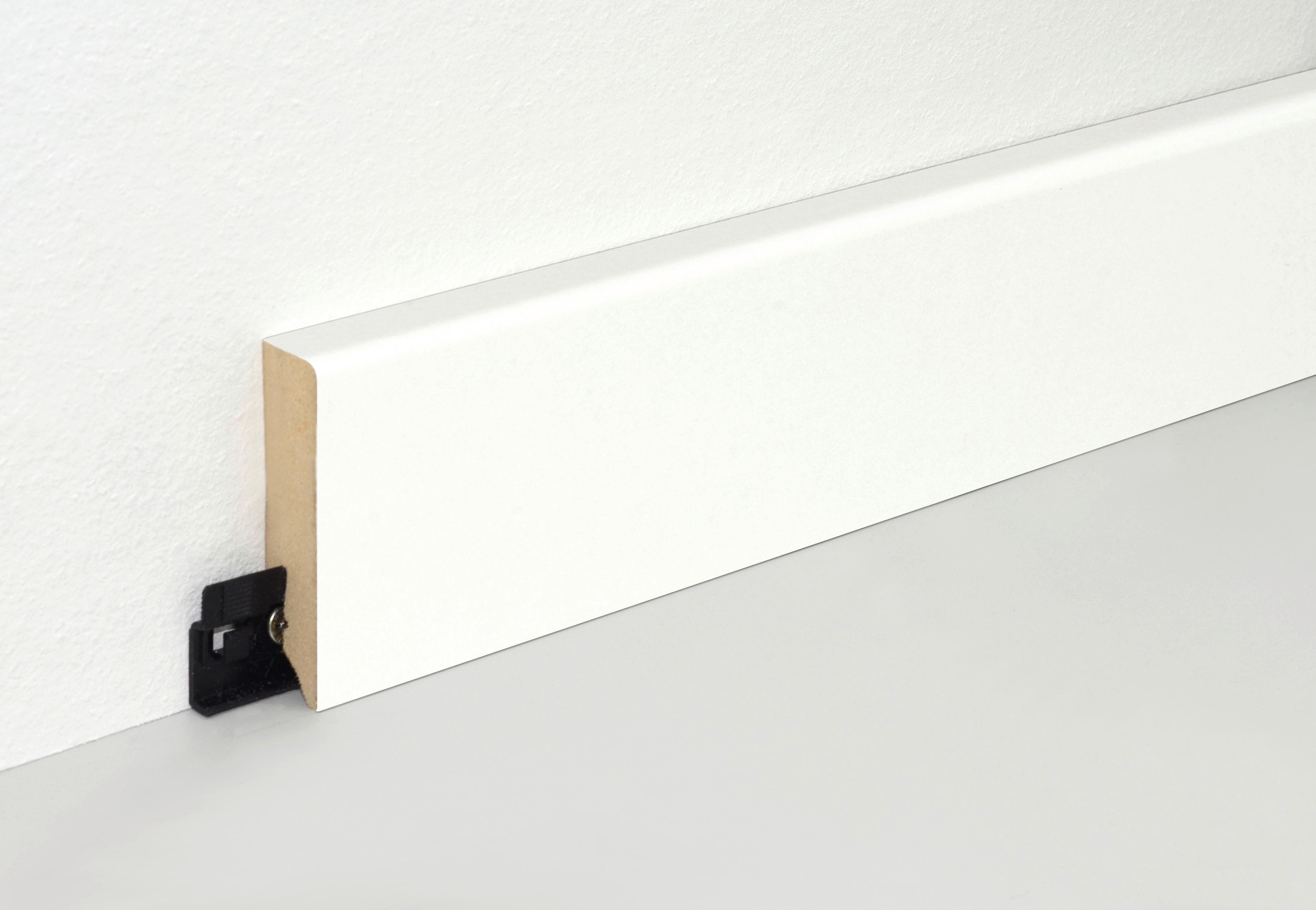 Zaključna Letev Deco, Bela - bela, Basics, leseni material (240/7/1.6cm)