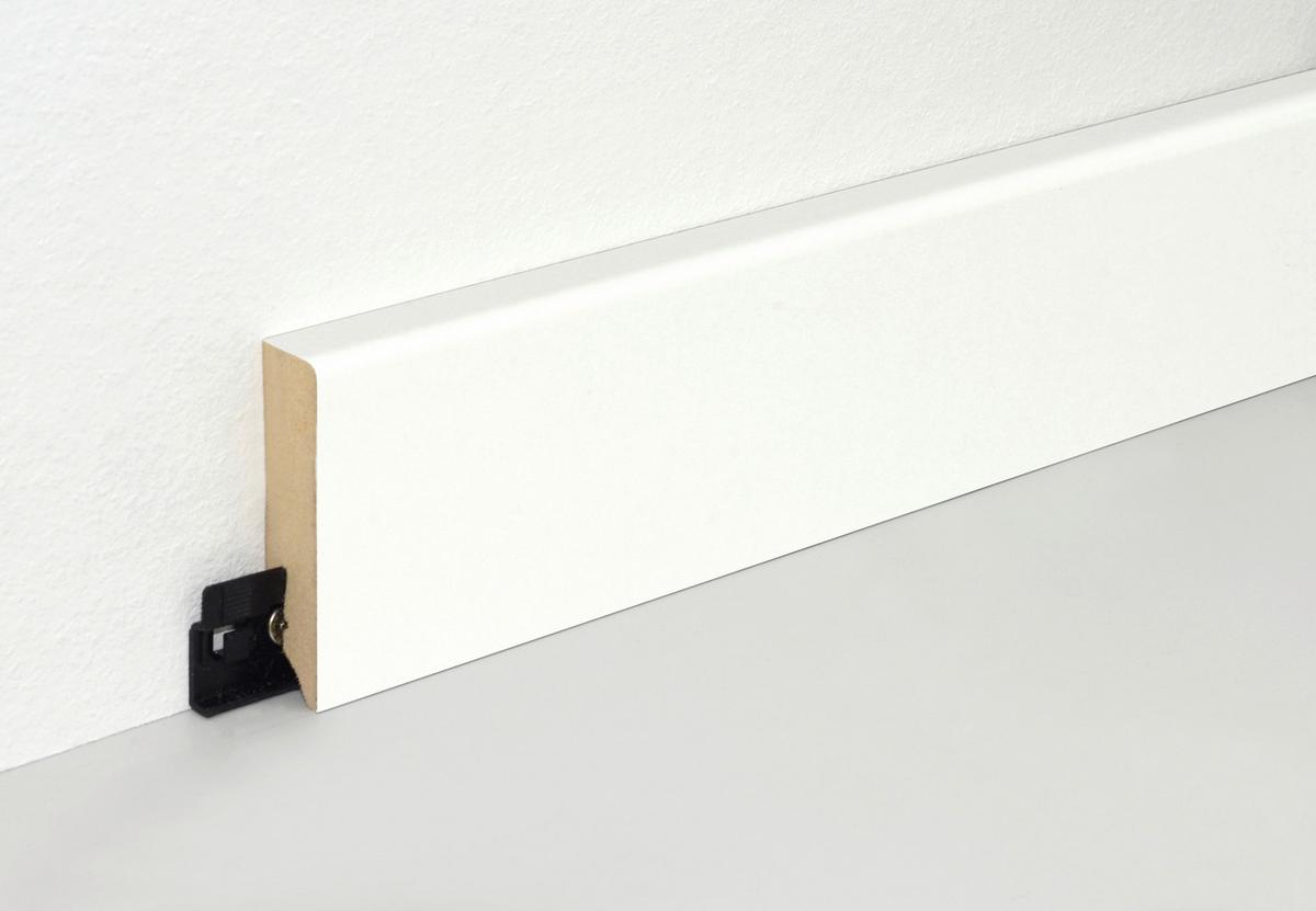 Zaključna Letev Deco, Bela - bela, Basics, leseni material (240/7/1.6cm)