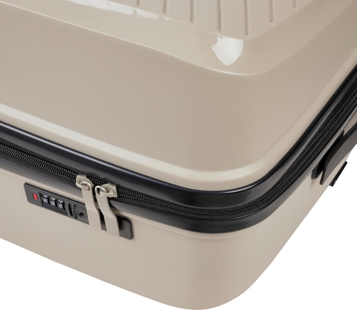 Reisekofferset Capri Grau - Grau, KONVENTIONELL, Kunststoff/Textil - Mömax