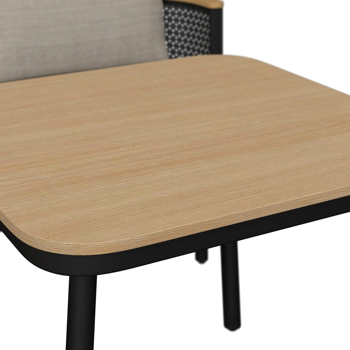 Dining-Loungeset Lissa Beige Outdoorstoff/Metall/Polywood - Dunkelgrau/Beige, MODERN, Kunststoff/Textil - Bessagi Garden