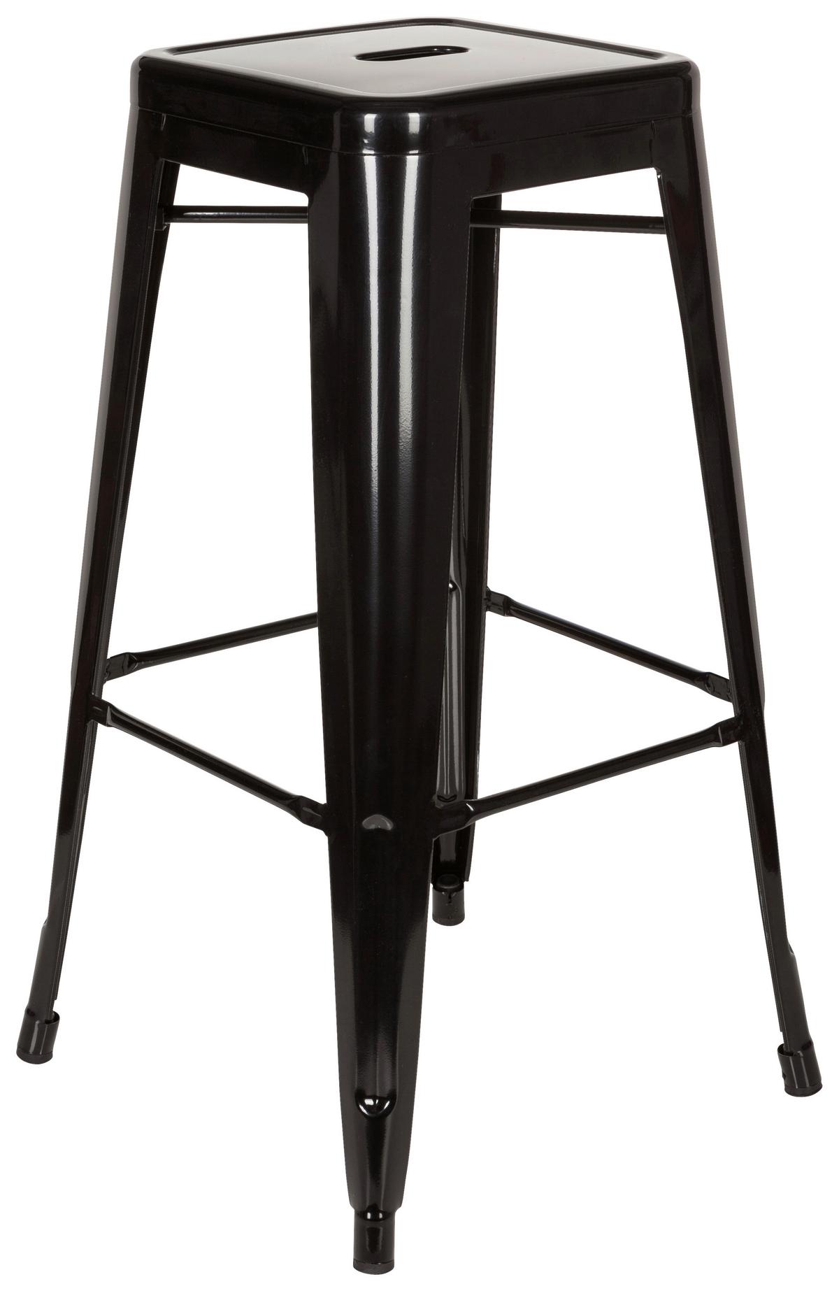 Barski Stol Vantaggio High, Črna - črna, Basics, kovina (44/77/44cm) - MID.YOU