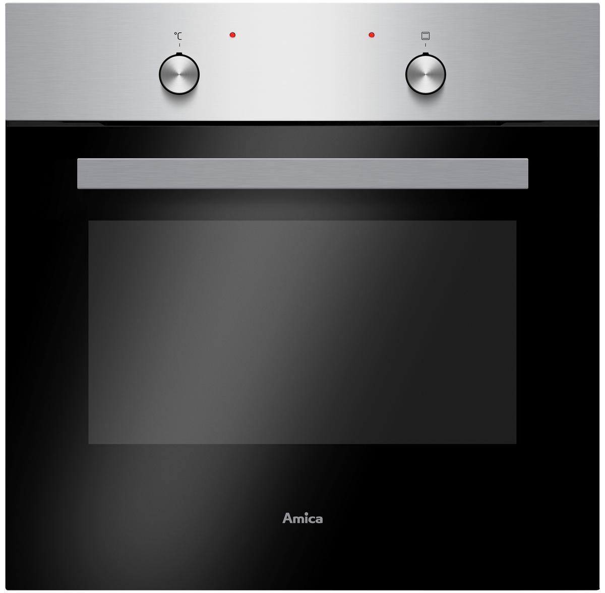 Einbaubackofen EB947610E - Edelstahlfarben/Schwarz (59,5/59,5/57,5cm) - Amica