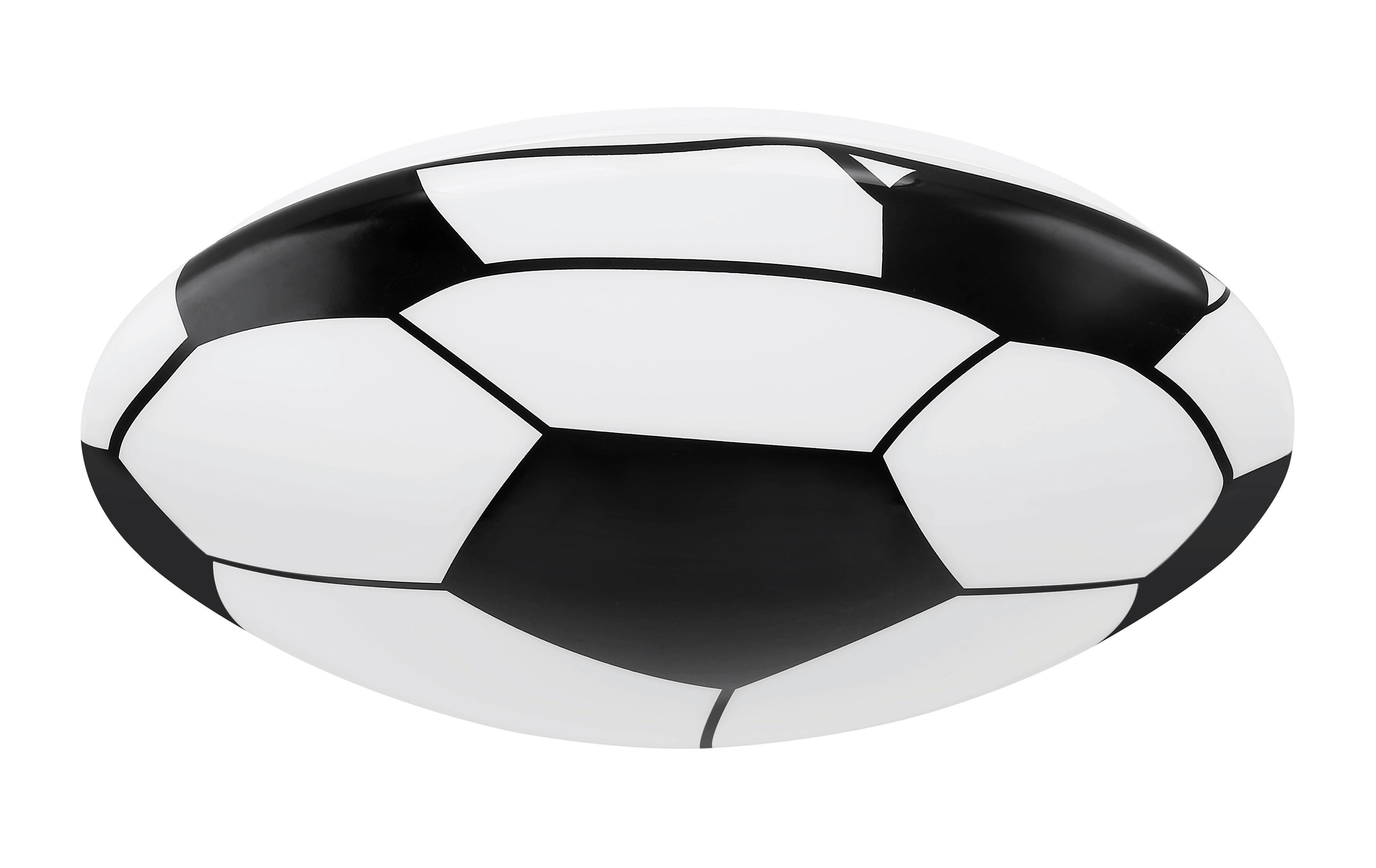 LED-Deckenleuchte Lemmi in Schwarz/Weiß max. 1,18 Watt - Schwarz/Weiß, KONVENTIONELL, Kunststoff/Metall (36/10cm) - Globo