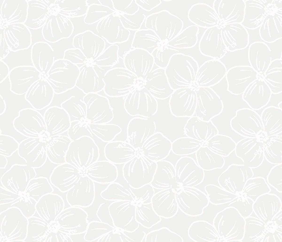 Bettwäscheset BLUME - Weiss, Konventionell, Textil (160/210cm) - Mömax