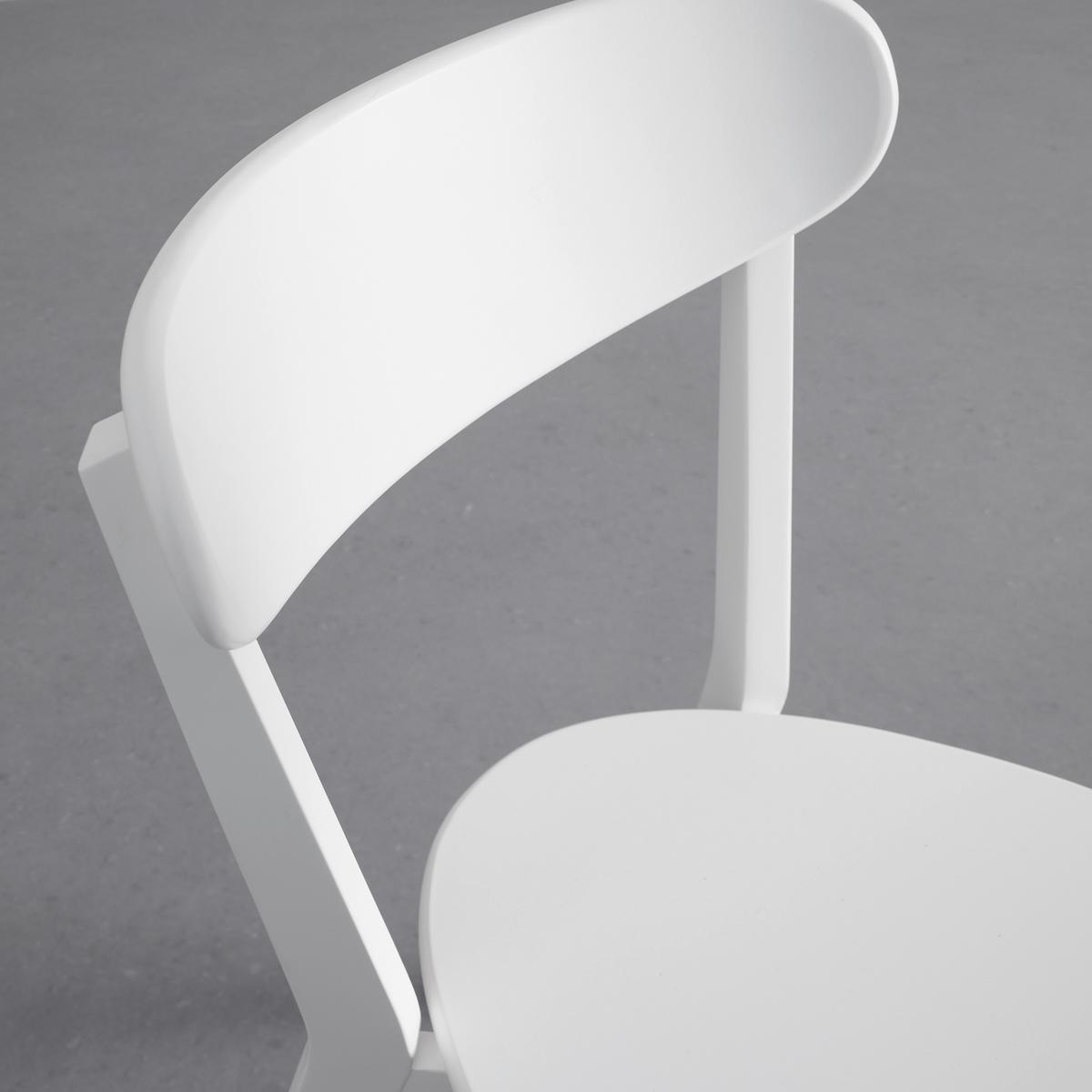ZESTAW KRZESEŁ LORCA - biały, Modern, drewno (45/79/52cm) - Bessagi Home