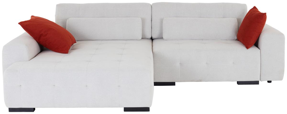 Kutna Garnitura Chance - bež/crvena, Moderno, drvni materijal/tekstil (201/301cm) - Modern Living