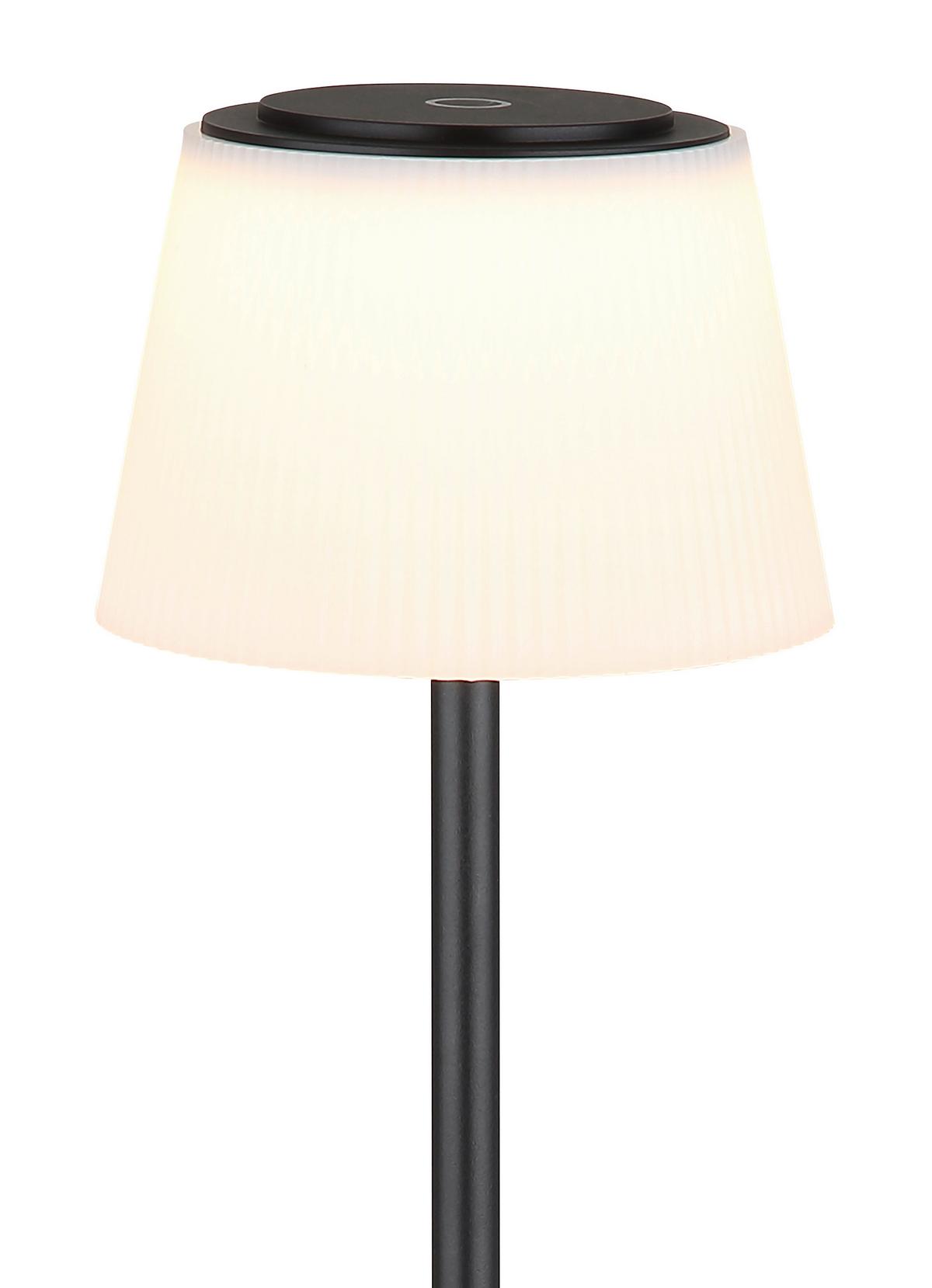 LAMPADAIRE À BATTERIE 58434SB - noir/blanc, Design, matière synthétique/métal (14/14/120cm) - Globo