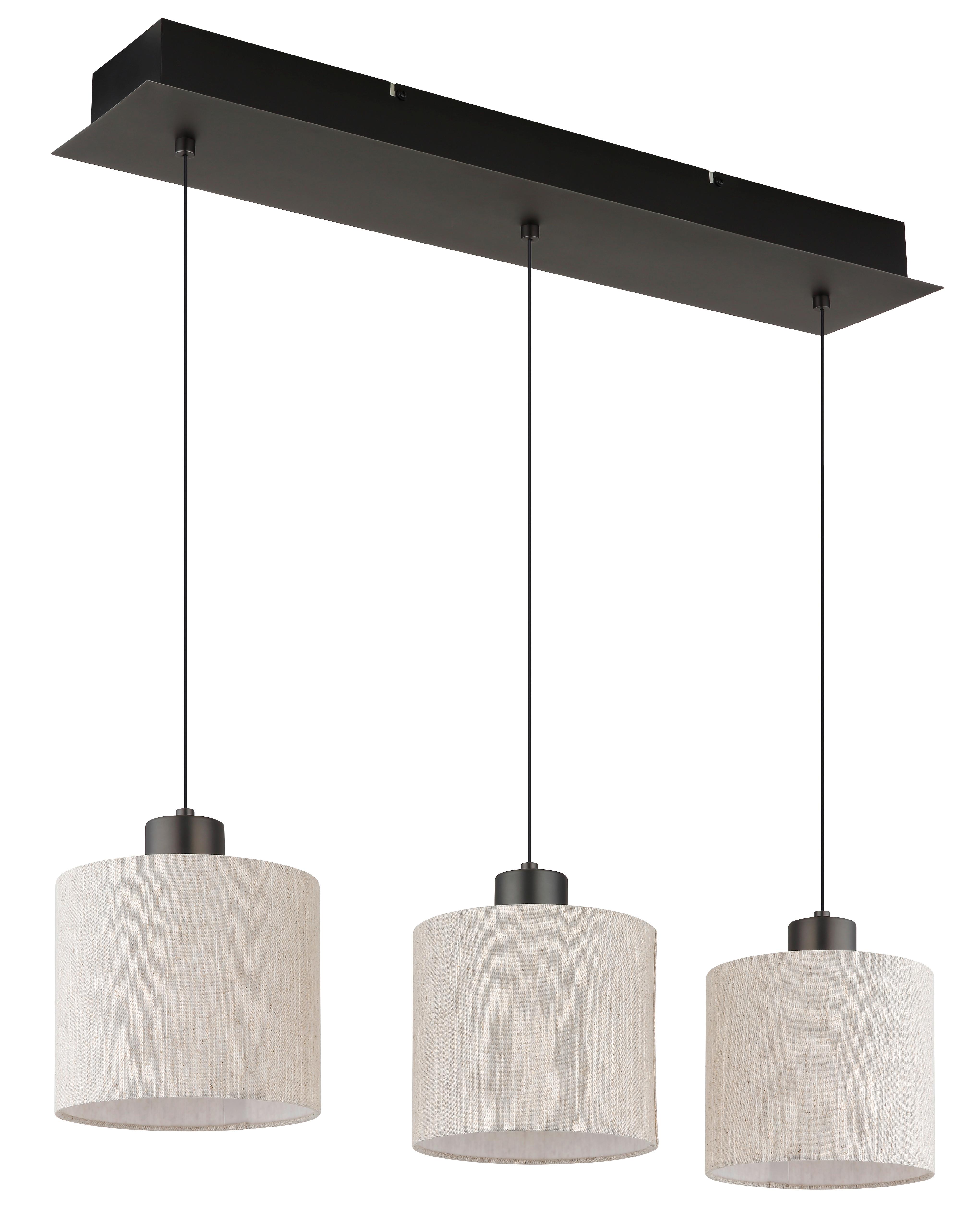 LAMPA WISZĄCA LED 31540308 THEA - czarny chrom/kremowy, Basics, tworzywo sztuczne/metal (74/18/180cm) - Globo