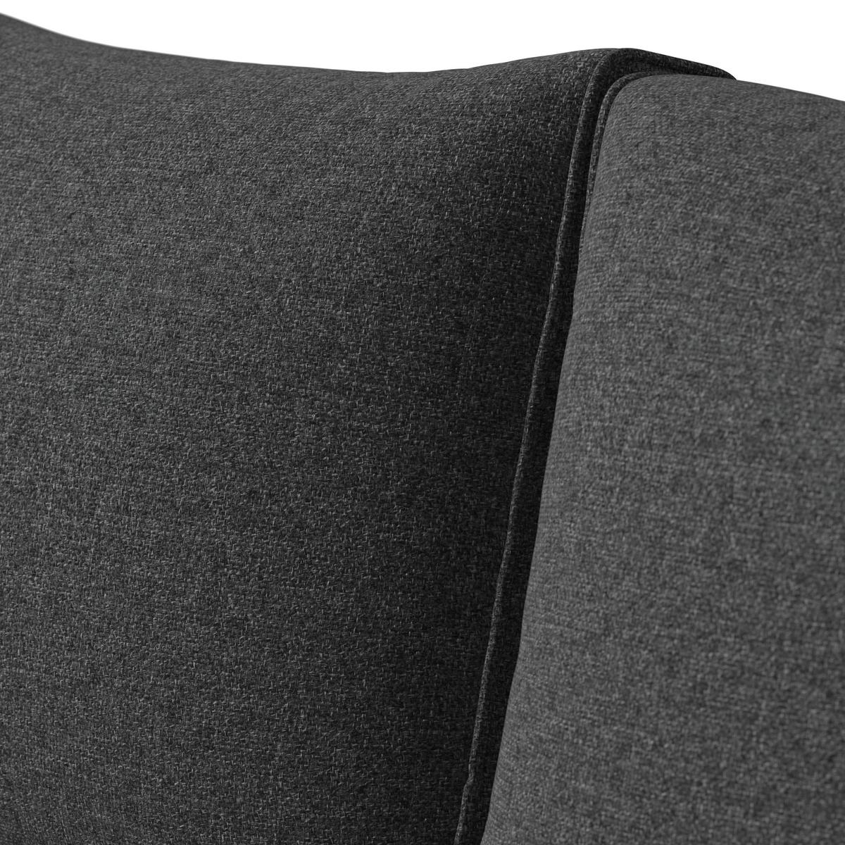 Lounge Garnitura Lecce, Rjava, Antracit, 4-Delno - črna/antracit, Moderno, kovina/steklo (194/255cm) - Beldano