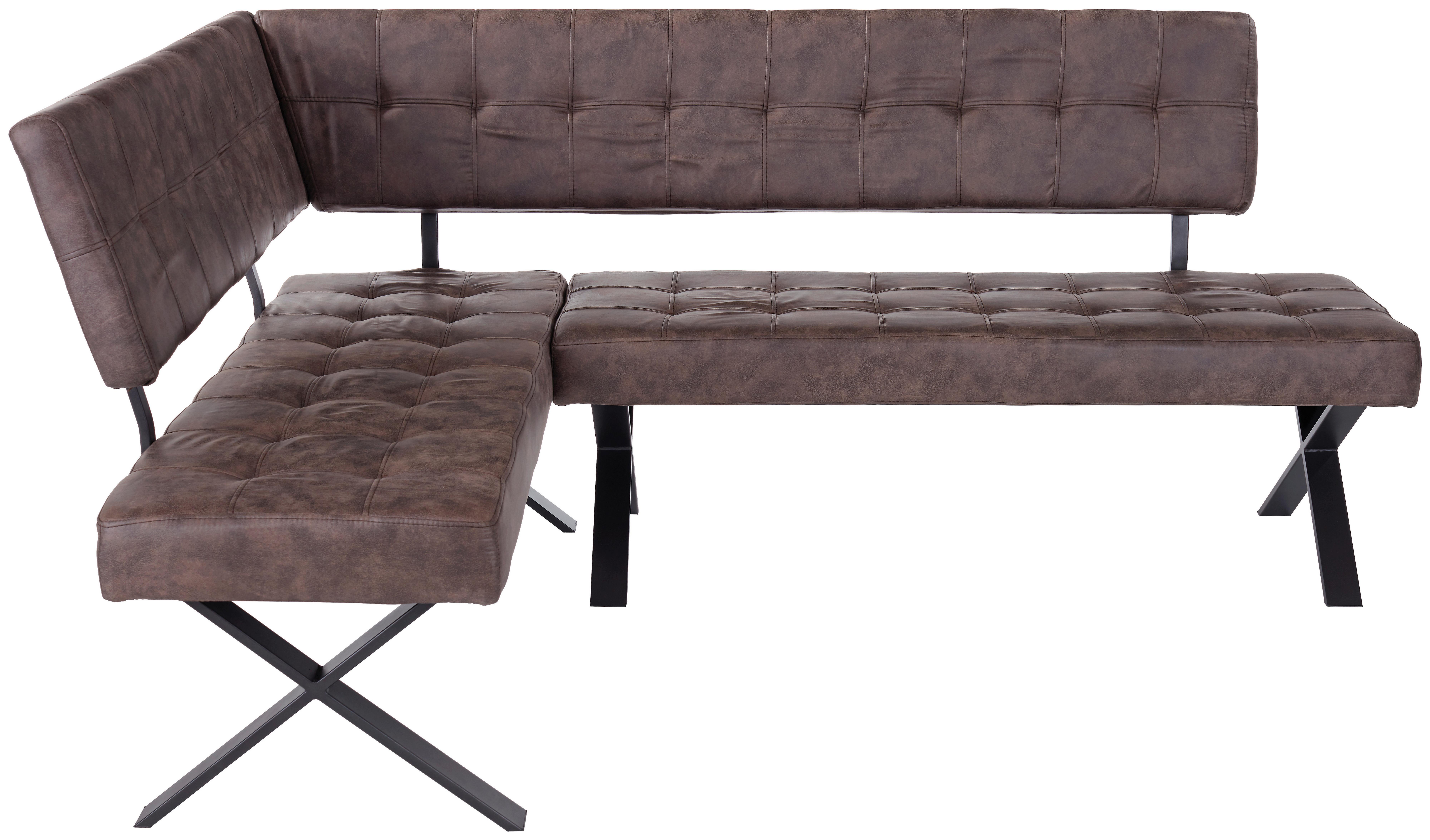 Kotna Klop Donna, Vintage Rjava, 150 X 200 Cm - rjava/antracit, Moderno, kovina/tekstil (150/200cm)