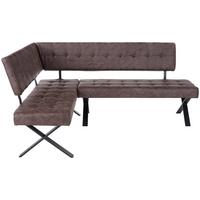 Kotna Klop Donna, Vintage Rjava, 150 X 200 Cm - rjava/antracit, Moderno, kovina/tekstil (150/200cm)