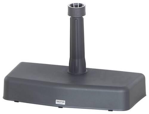 Schirmständer Kunststoff/Beton für DM 1,9-3,6 cm - Anthrazit, KONVENTIONELL, Kunststoff/Stein (50/9/25cm) - Siena Garden