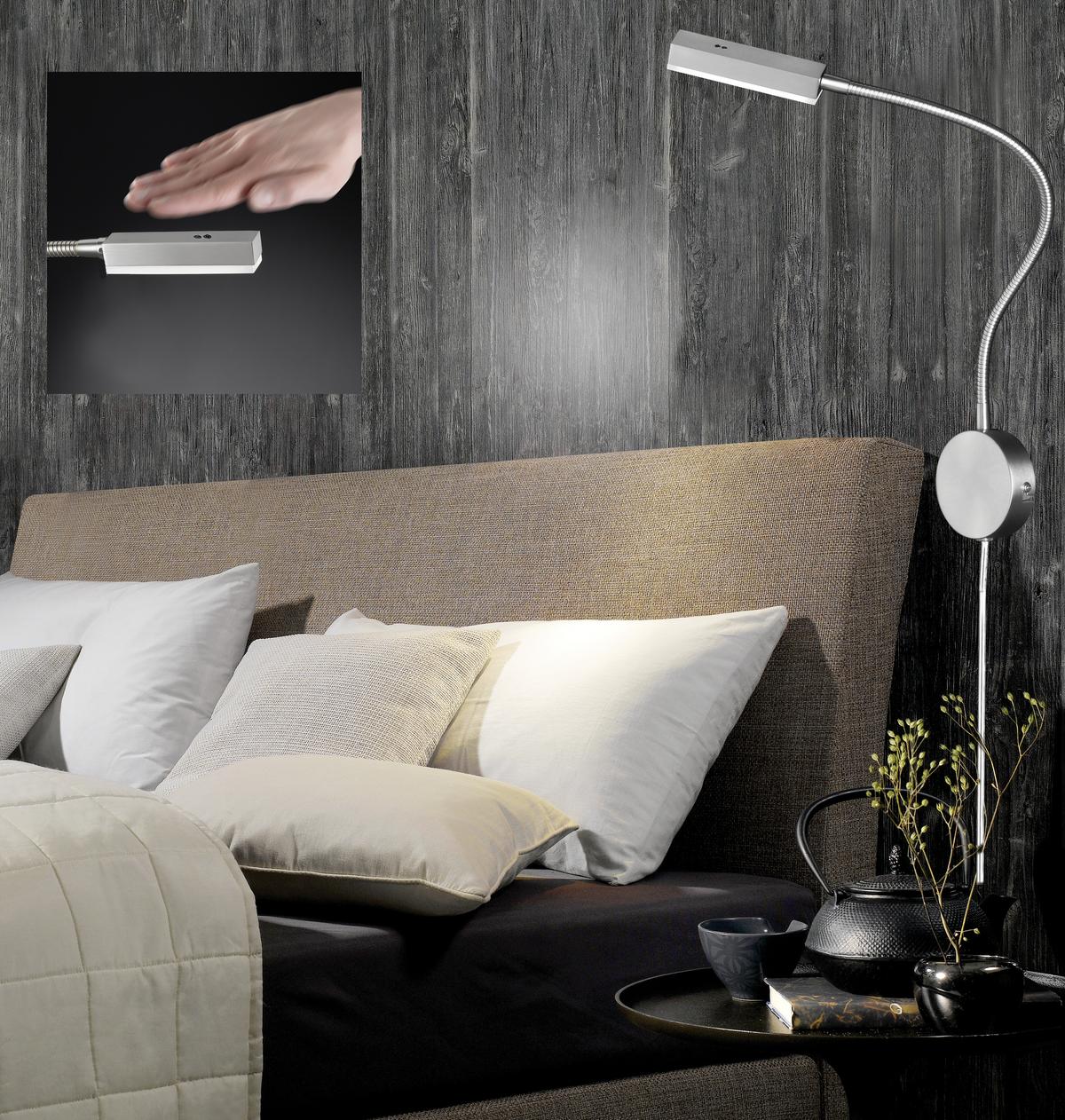 KINKIET LED 30603 - kolor niklowy, Basics, tworzywo sztuczne/metal (59/8/48cm) - Fischer & Honsel