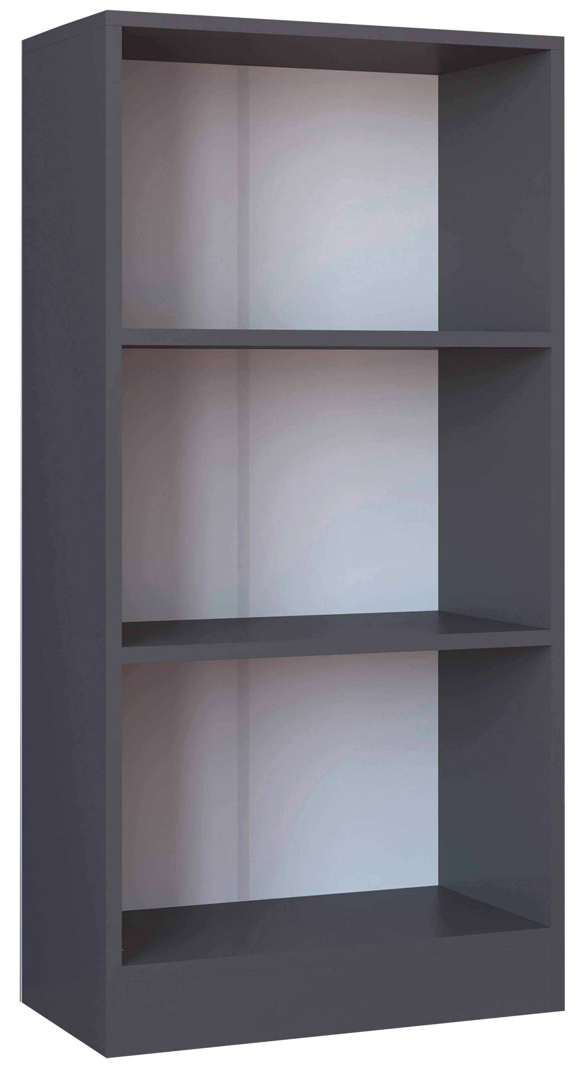 Regal Dilos, Siva - antracit, Moderno, leseni material (56/114/30cm) - MID.YOU