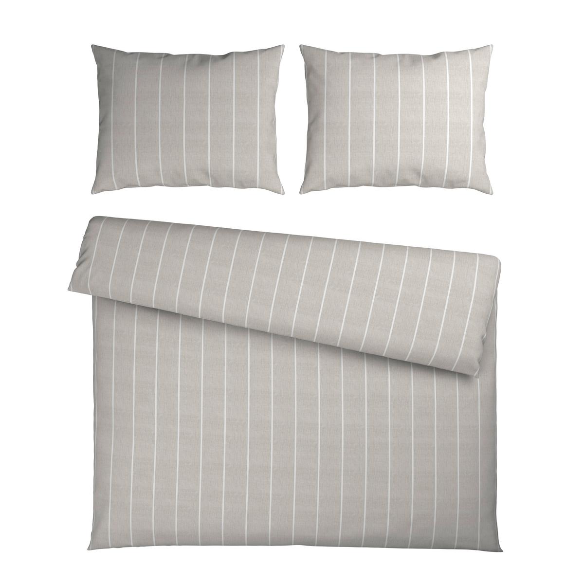 Bettwäsche Tyline XXL Hellgrau ca. 220x200cm - Hellgrau, Textil (200/220cm) - Mömax