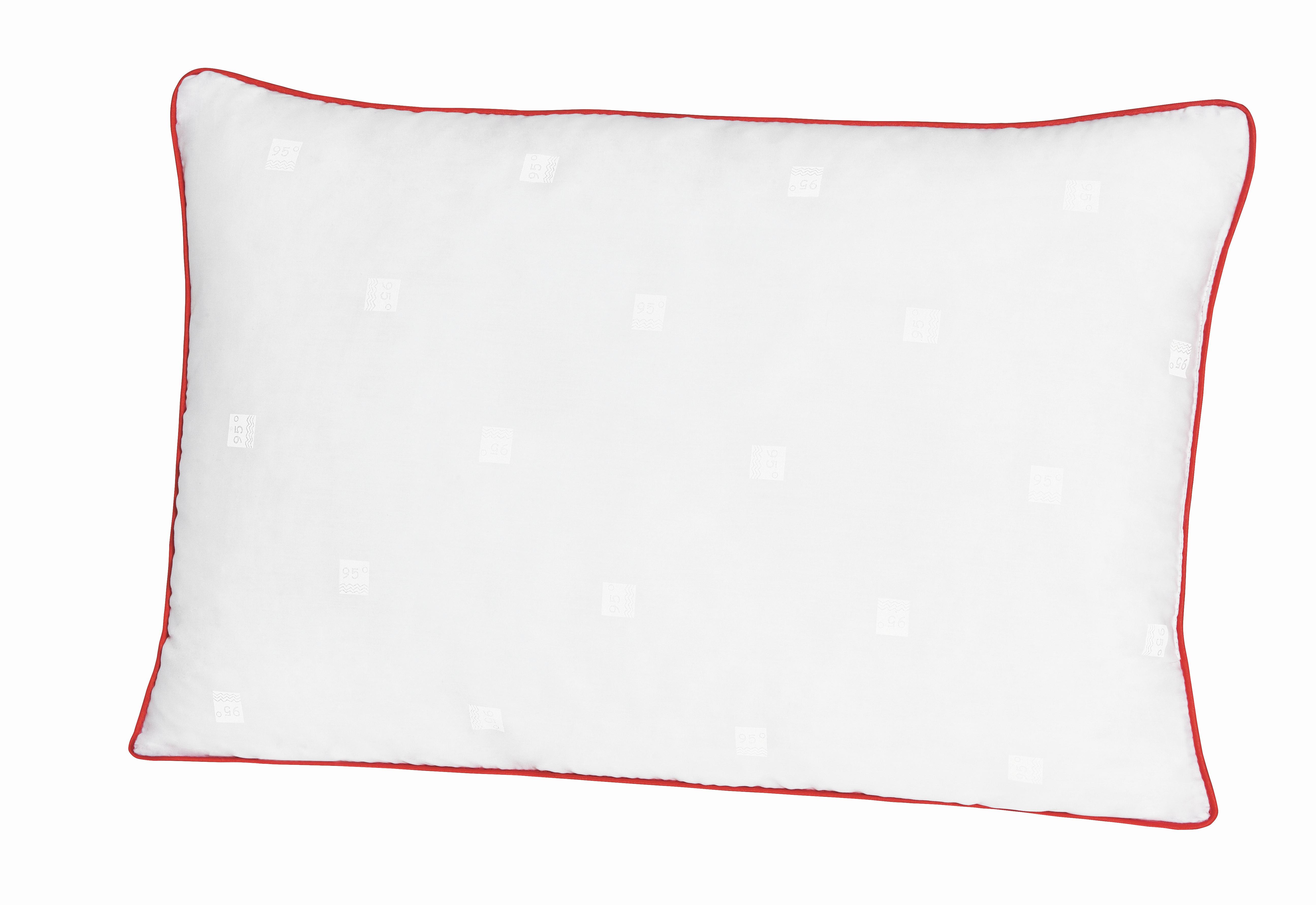 Kopfkissen Dacron 95 ca. 40x80x20 cm Weiß - Weiß, Basics, Textil (40/80/20cm) - Yatas