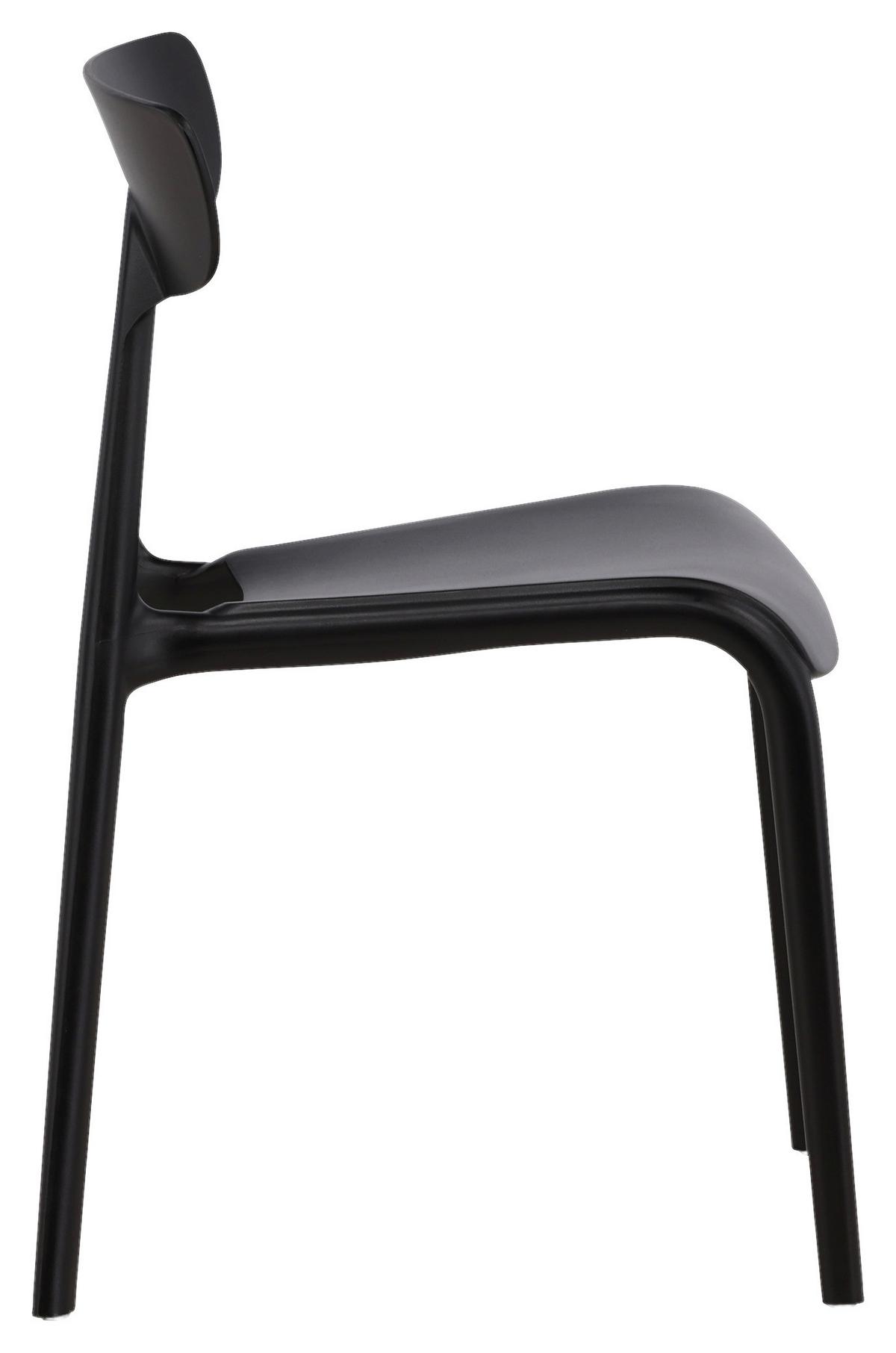 STUHL-SET URSHOLMEN - Schwarz, Design, Kunststoff (49/79.5/54cm) - Livetastic