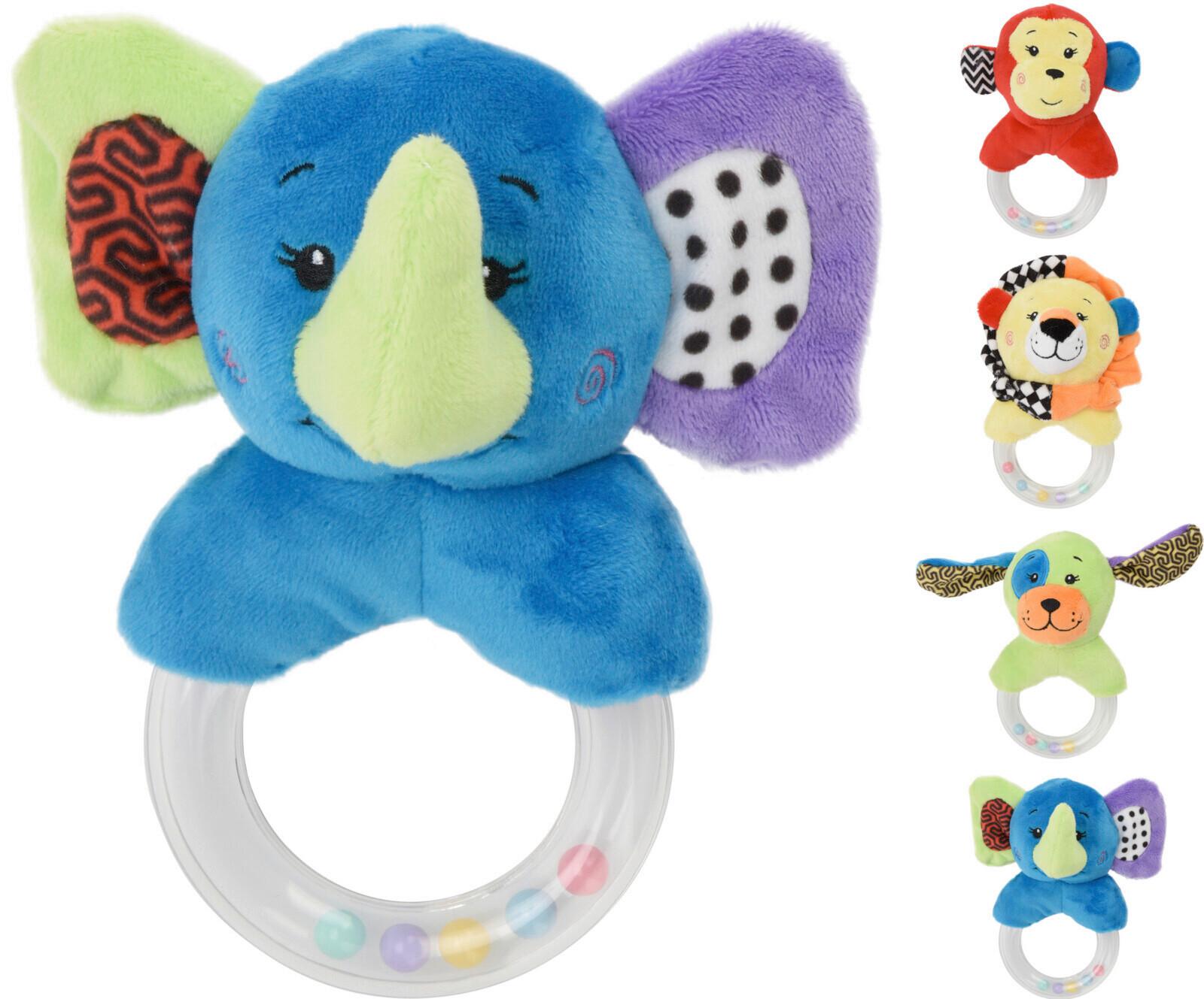 Plüss Csörgő 339300090 - sárga/piros, textil (15cm)