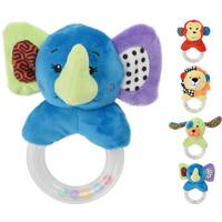 Plüss Csörgő 339300090 - sárga/piros, textil (15cm)