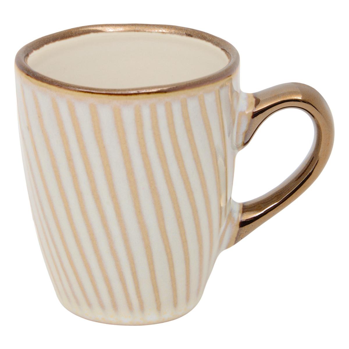 Ceașcă espresso cu farfurioară Ella cca. 90 ml - bej, Modern, ceramică (90ml)