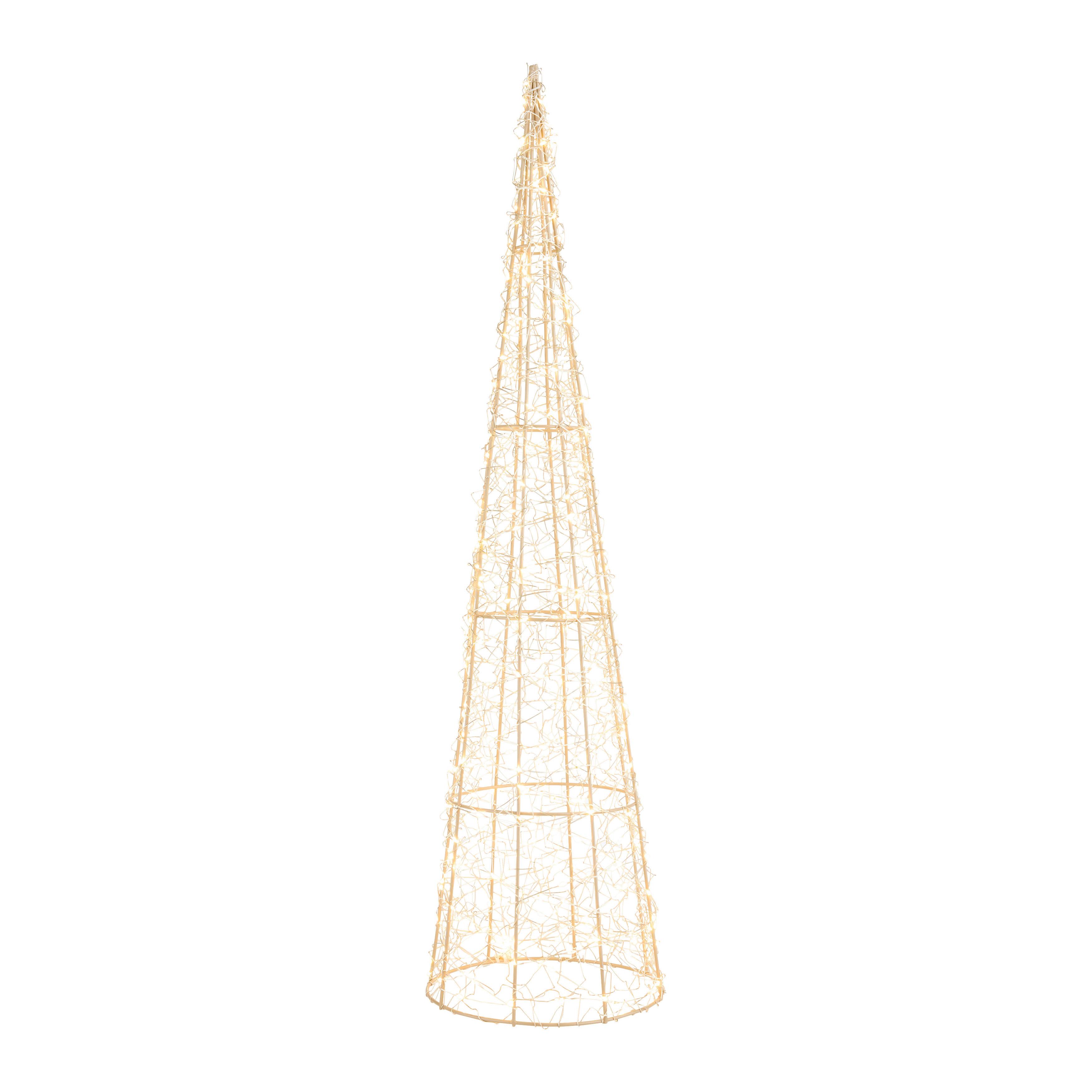 Dekoweihnachtsbaum Natal Goldfarben - Transparent/Goldfarben, MODERN, Kunststoff/Metall (16/16/60cm)
