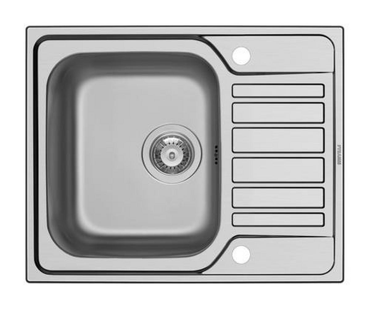 Spüle FERRO - Edelstahlfarben, MODERN, Metall (62/50cm) - HKT