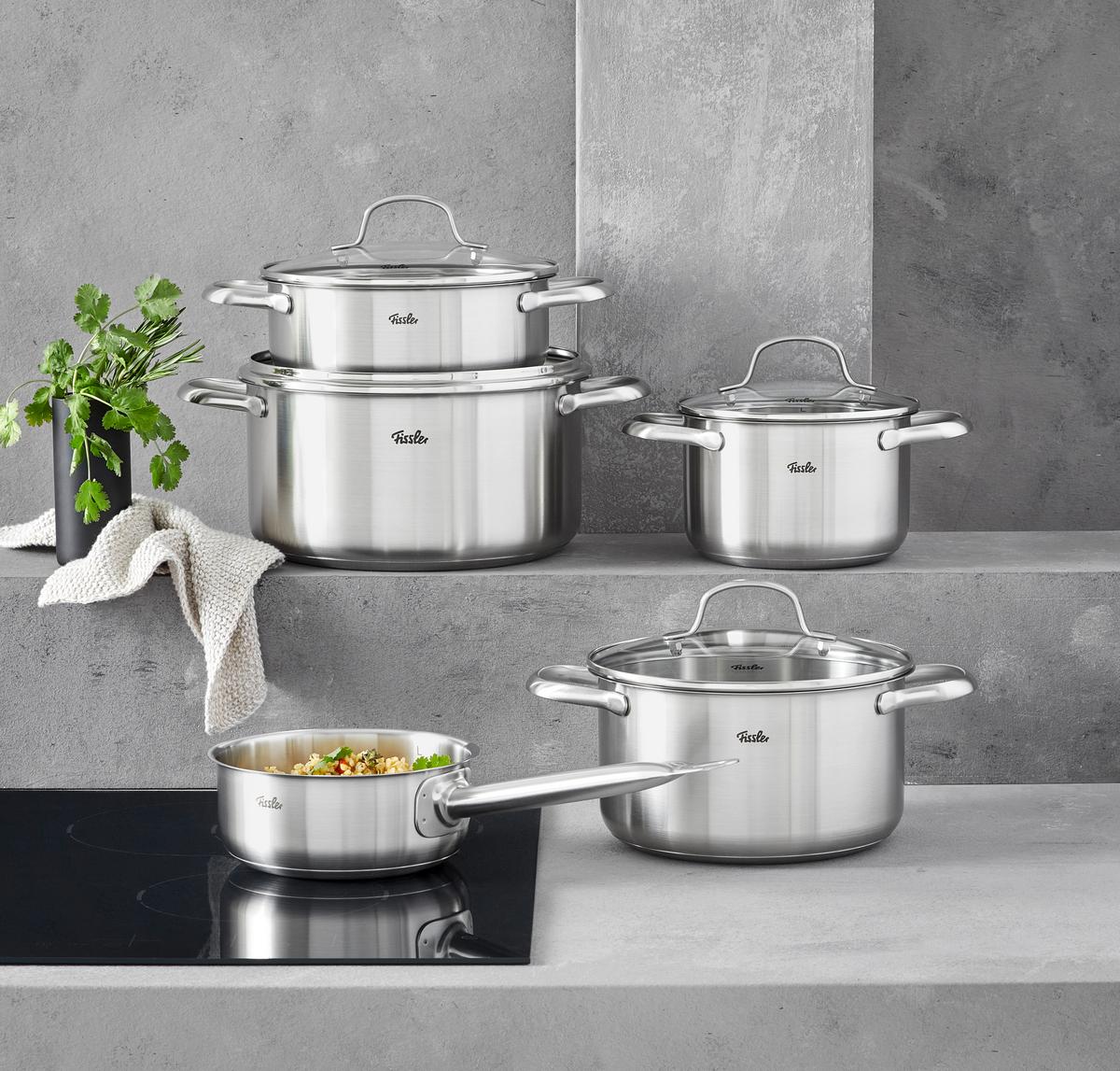 ZESTAW GARNKÓW 0401150500070 FISSLER - kolor srebrny, Basics, metal - Fissler