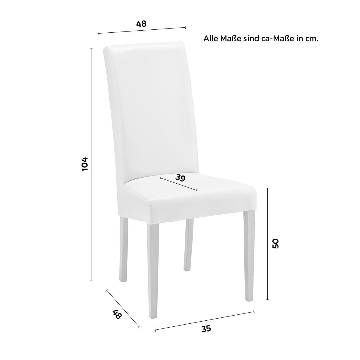 chaise in Beige - beige, Konventionell, bois (48/104/48cm) - Zandiara